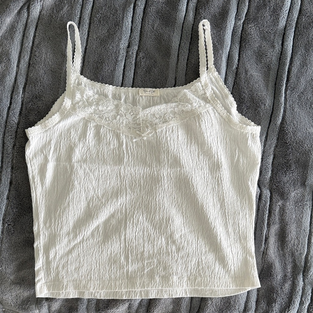 John Galt Lace Trim Cami Top